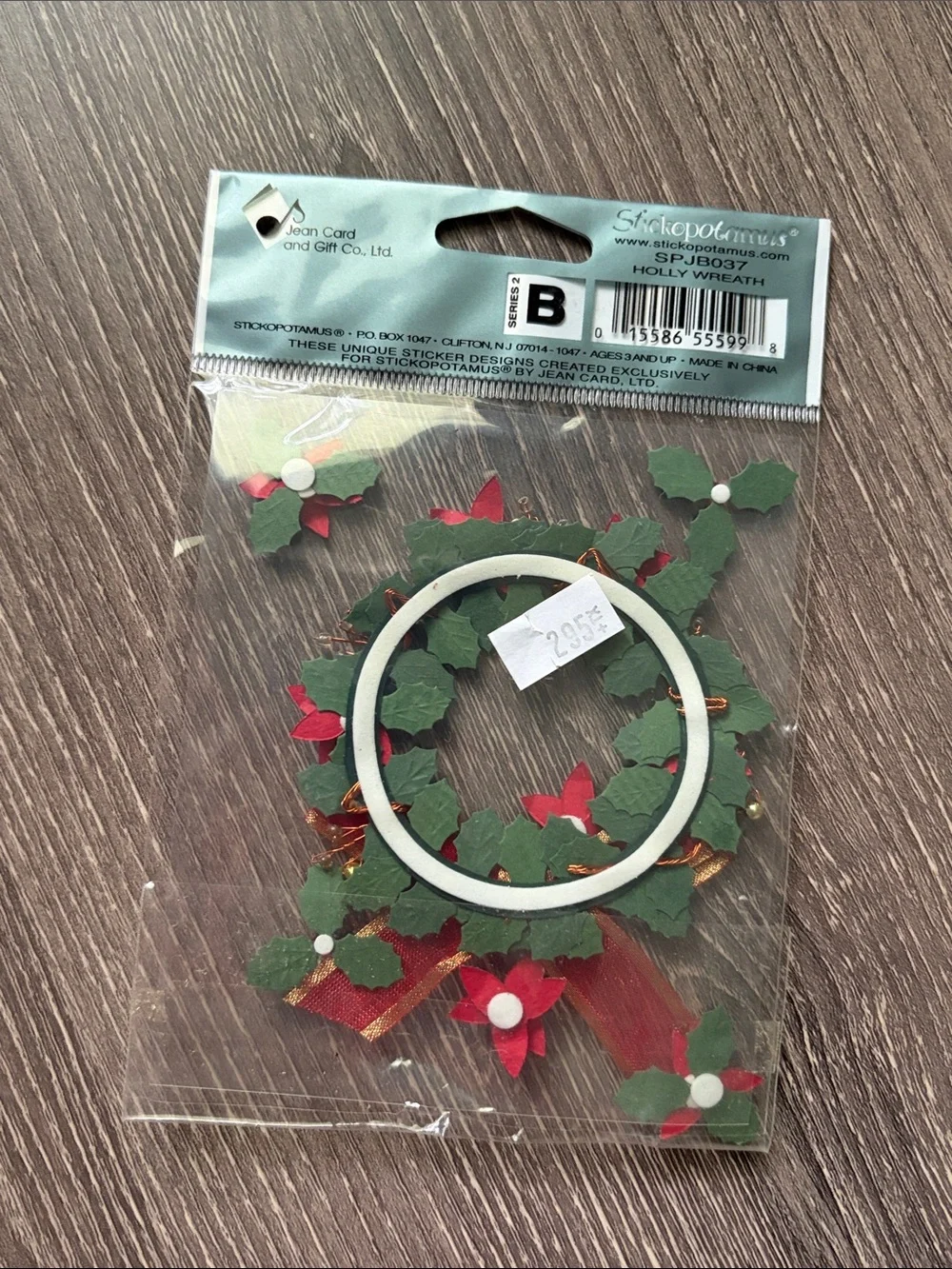 ❤️$8 Jolee's Boutique Sticker Collage Holly Wreath